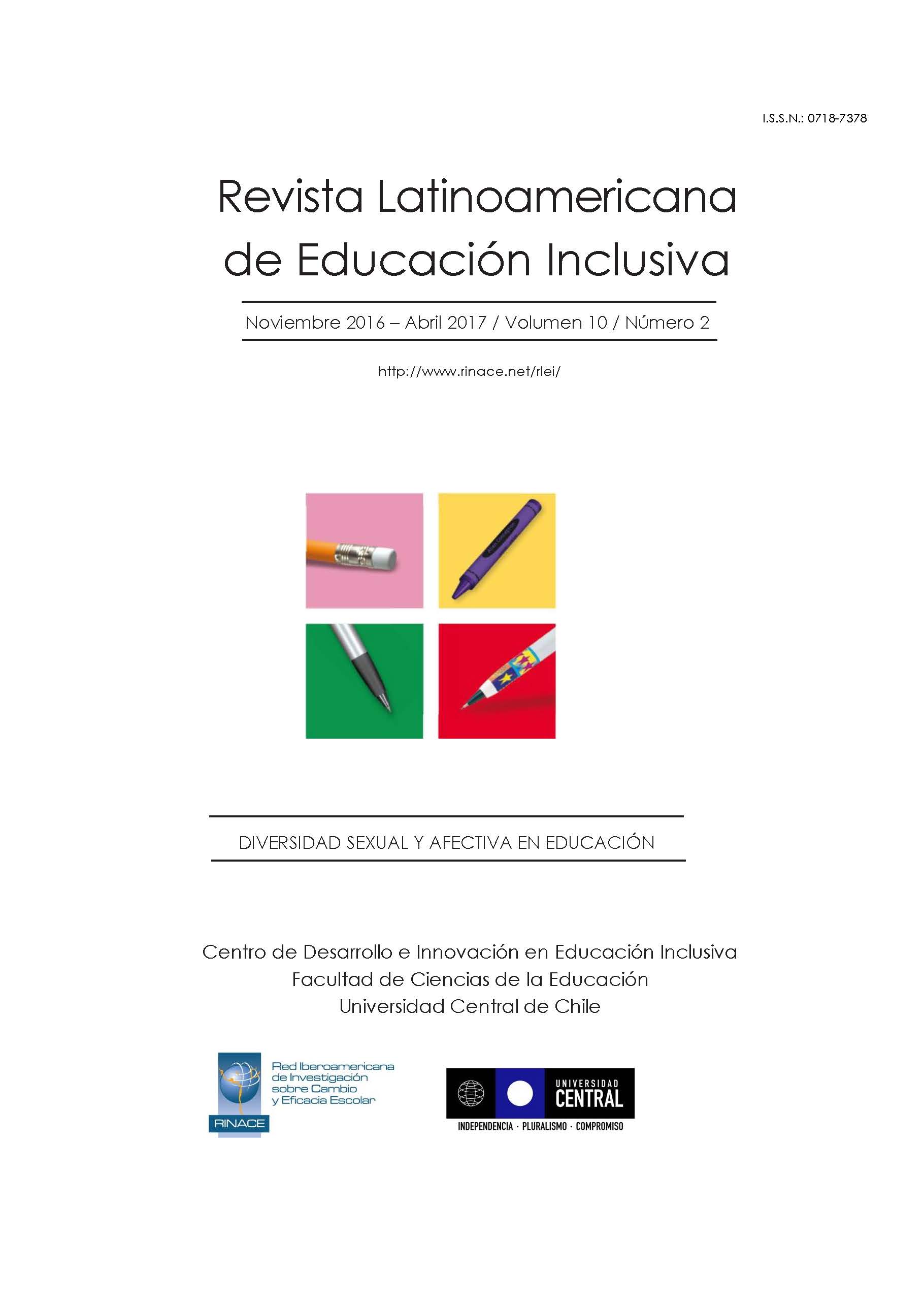 					Ver Vol. 10 Núm. 2 (2016): Diversidad Sexual y Afectiva en Educación
				